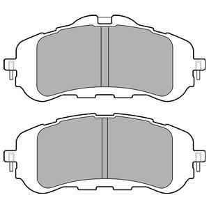 Jeu de 4 plaquettes de frein DELPHI LP2506