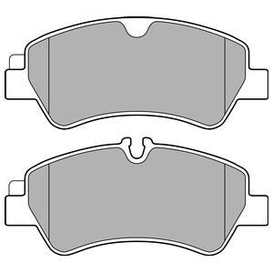 Jeu de 4 plaquettes de frein DELPHI LP2662