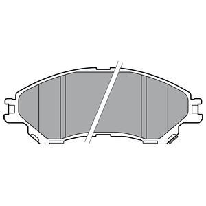 Jeu de 4 plaquettes de frein DELPHI LP2664