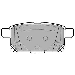 Jeu de 4 plaquettes de frein DELPHI LP2687