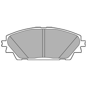 Jeu de 4 plaquettes de frein DELPHI LP2701