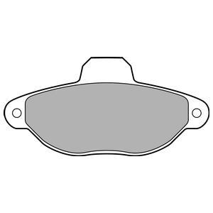 Jeu de 4 plaquettes de frein DELPHI LP2704