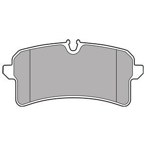 Jeu de 4 plaquettes de frein DELPHI LP2706