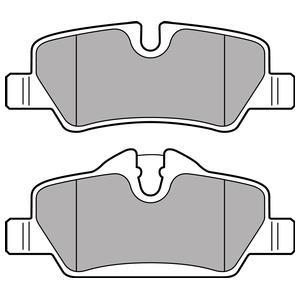 Jeu de 4 plaquettes de frein DELPHI LP2762