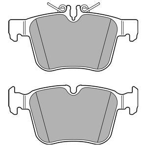 Jeu de 4 plaquettes de frein DELPHI LP2763