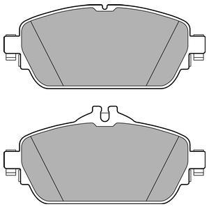 Jeu de 4 plaquettes de frein DELPHI LP2764