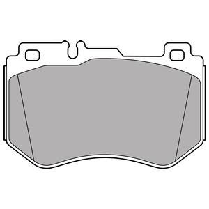 Jeu de 4 plaquettes de frein DELPHI LP3137
