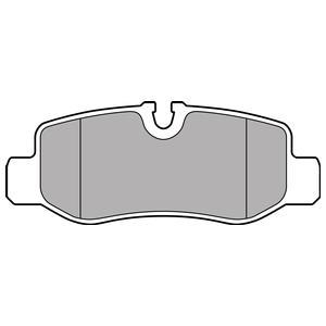 Jeu de 4 plaquettes de frein DELPHI LP3139