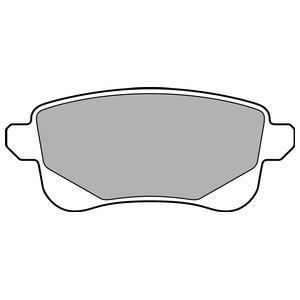 Jeu de 4 plaquettes de frein DELPHI LP3140