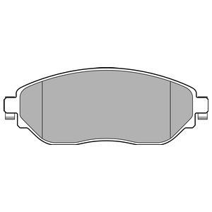 Jeu de 4 plaquettes de frein DELPHI LP3143
