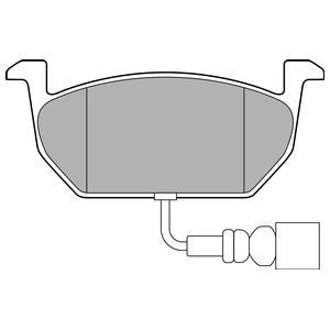 Jeu de 4 plaquettes de frein DELPHI LP3146