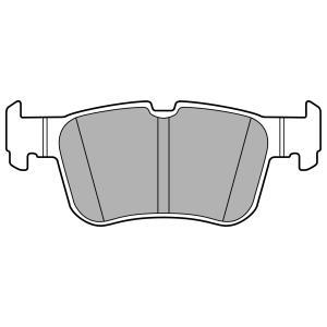 Jeu de 4 plaquettes de frein DELPHI LP3151