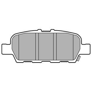 Jeu de 4 plaquettes de frein DELPHI LP3158