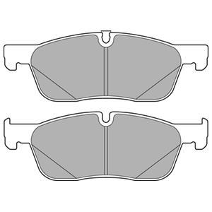 Jeu de 4 plaquettes de frein DELPHI LP3166
