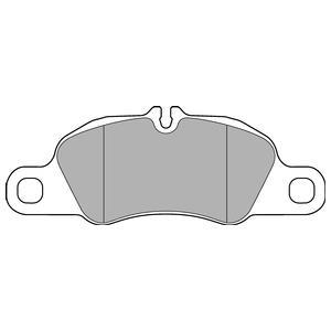 Jeu de 4 plaquettes de frein DELPHI LP3177