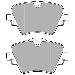 Jeu de 4 plaquettes de frein DELPHI LP3182