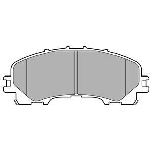 Jeu de 4 plaquettes de frein DELPHI LP3183