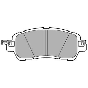Jeu de 4 plaquettes de frein DELPHI LP3189