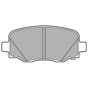 Jeu de 4 plaquettes de frein DELPHI LP3194