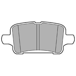 Jeu de 4 plaquettes de frein DELPHI LP3218