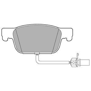 Jeu de 4 plaquettes de frein DELPHI LP3219