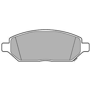 Jeu de 4 plaquettes de frein DELPHI LP3236