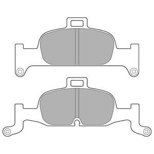 Jeu de 4 plaquettes de frein DELPHI LP3239