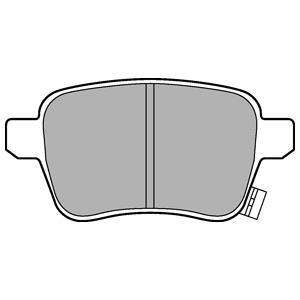 Jeu de 4 plaquettes de frein DELPHI LP3246