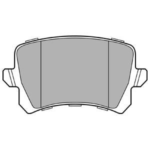 Jeu de 4 plaquettes de frein DELPHI LP3247
