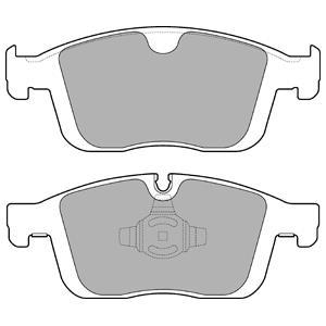 Jeu de 4 plaquettes de frein DELPHI LP3258