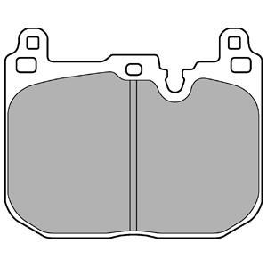 Jeu de 4 plaquettes de frein DELPHI LP3259