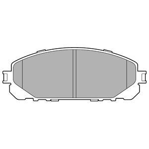 Jeu de 4 plaquettes de frein DELPHI LP3271