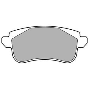 Jeu de 4 plaquettes de frein DELPHI LP3283