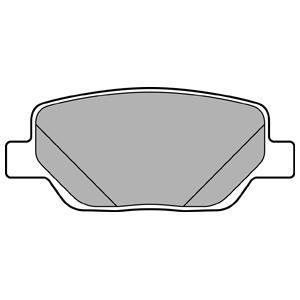 Jeu de 4 plaquettes de frein DELPHI LP3290