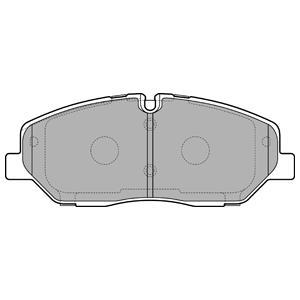 Jeu de 4 plaquettes de frein DELPHI LP3294