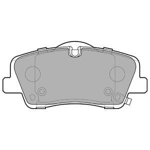 Jeu de 4 plaquettes de frein DELPHI LP3295