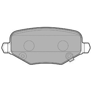 Jeu de 4 plaquettes de frein DELPHI LP3296