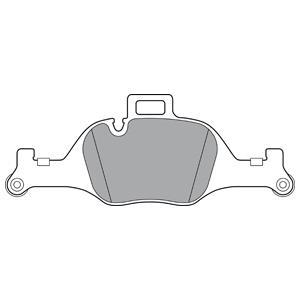 Jeu de 4 plaquettes de frein DELPHI LP3299