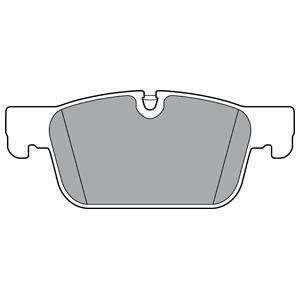 Jeu de 4 plaquettes de frein DELPHI LP3300