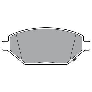 Jeu de 4 plaquettes de frein DELPHI LP3301