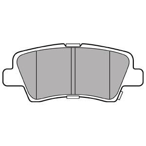 Jeu de 4 plaquettes de frein DELPHI LP3309