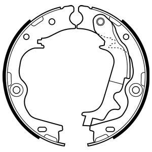 Jeu de mâchoires de frein à main DELPHI LS2083