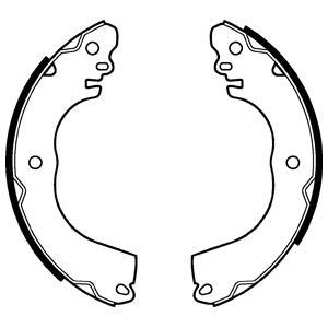 Jeu de 4 mâchoires de frein DELPHI LS2111