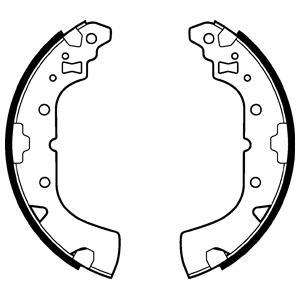Jeu de 4 mâchoires de frein DELPHI LS2113