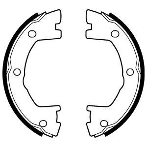 Jeu de 4 mâchoires de frein DELPHI LS2115