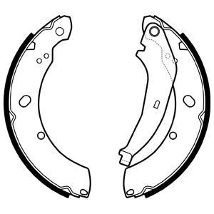 Jeu de 4 mâchoires de frein DELPHI LS2136