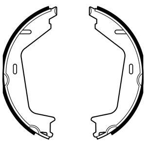 Jeu de 4 mâchoires de frein DELPHI LS2144