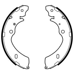 Jeu de 4 mâchoires de frein DELPHI LS2147