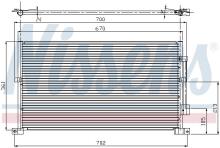Nissens 94586 AC Condenseur fit for D MONDEO III 01