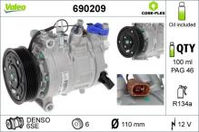 Compresseur De Climatisation DENSO DCP32080 - Réfrigérant R1234yf/R134a - Huile ND-12 - Compatible VW Golf VII, Audi A3, Etc.
